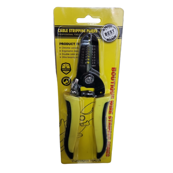 PELA CABLE EN TIJERA AMARILLO