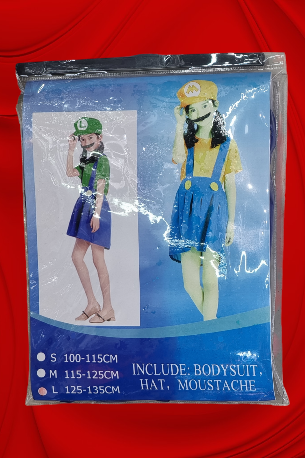 DISFRAZ MARIO Y LUIGI NIÑA