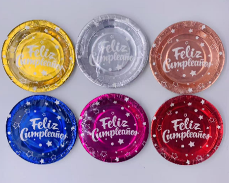 PLATO ESTAMPADO DORADO